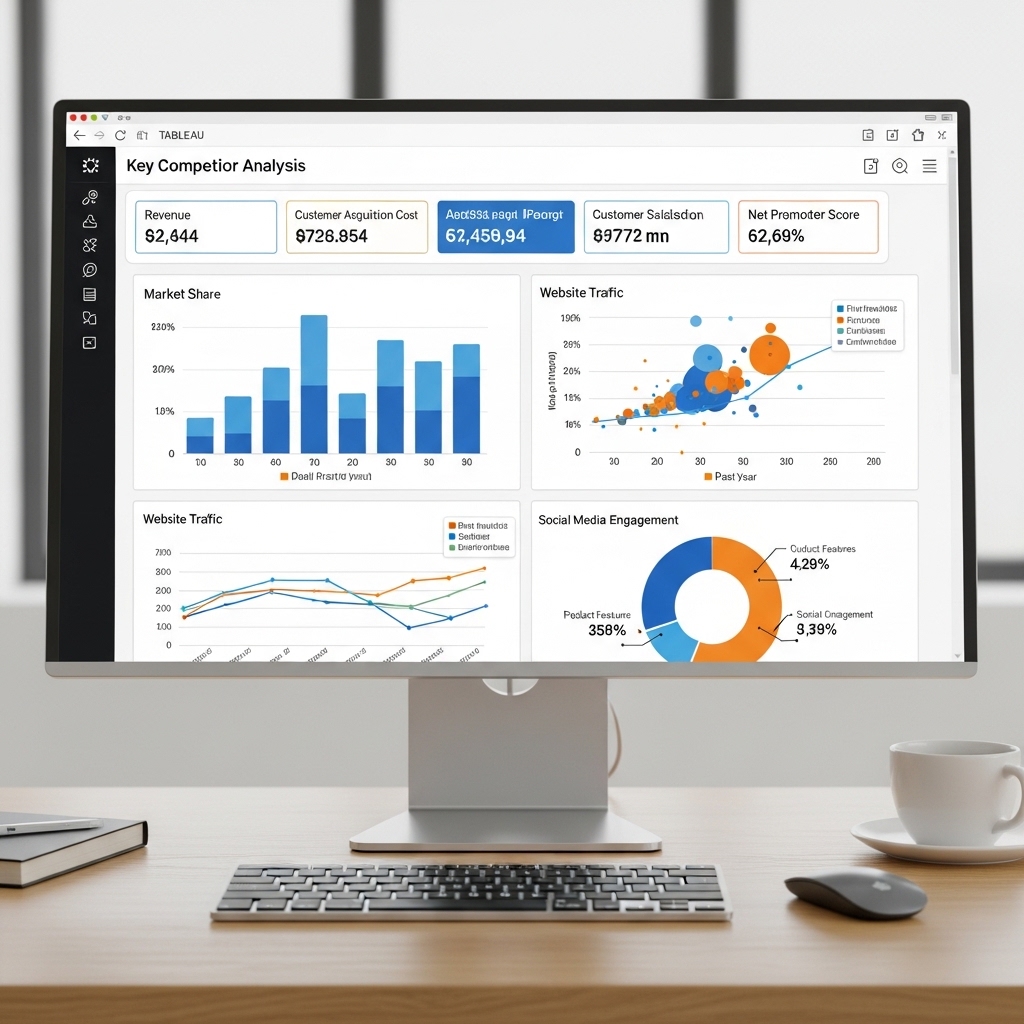 competitor analysis dashboard (tableau)